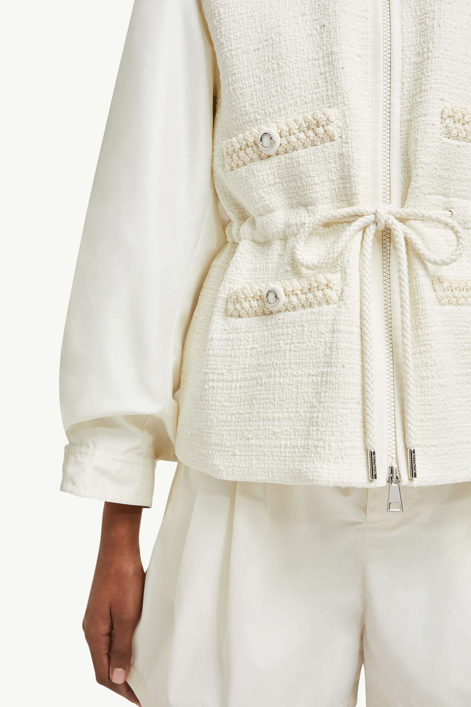 Fermont Hooded Field Jacket Women White Moncler 6