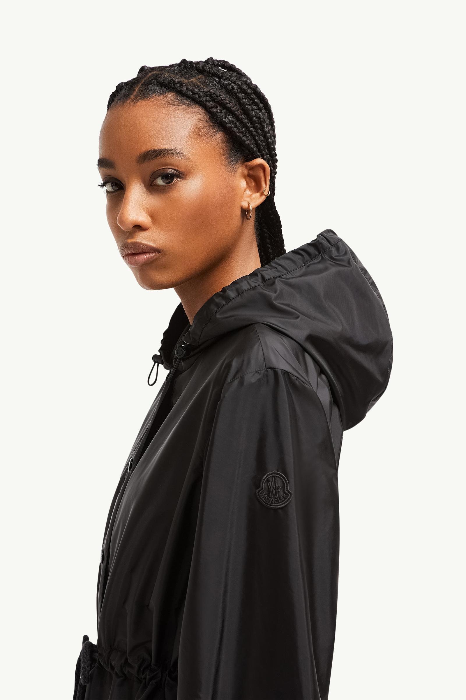 Rochebonne Hooded Taffeta Jacket Women Black Moncler 1