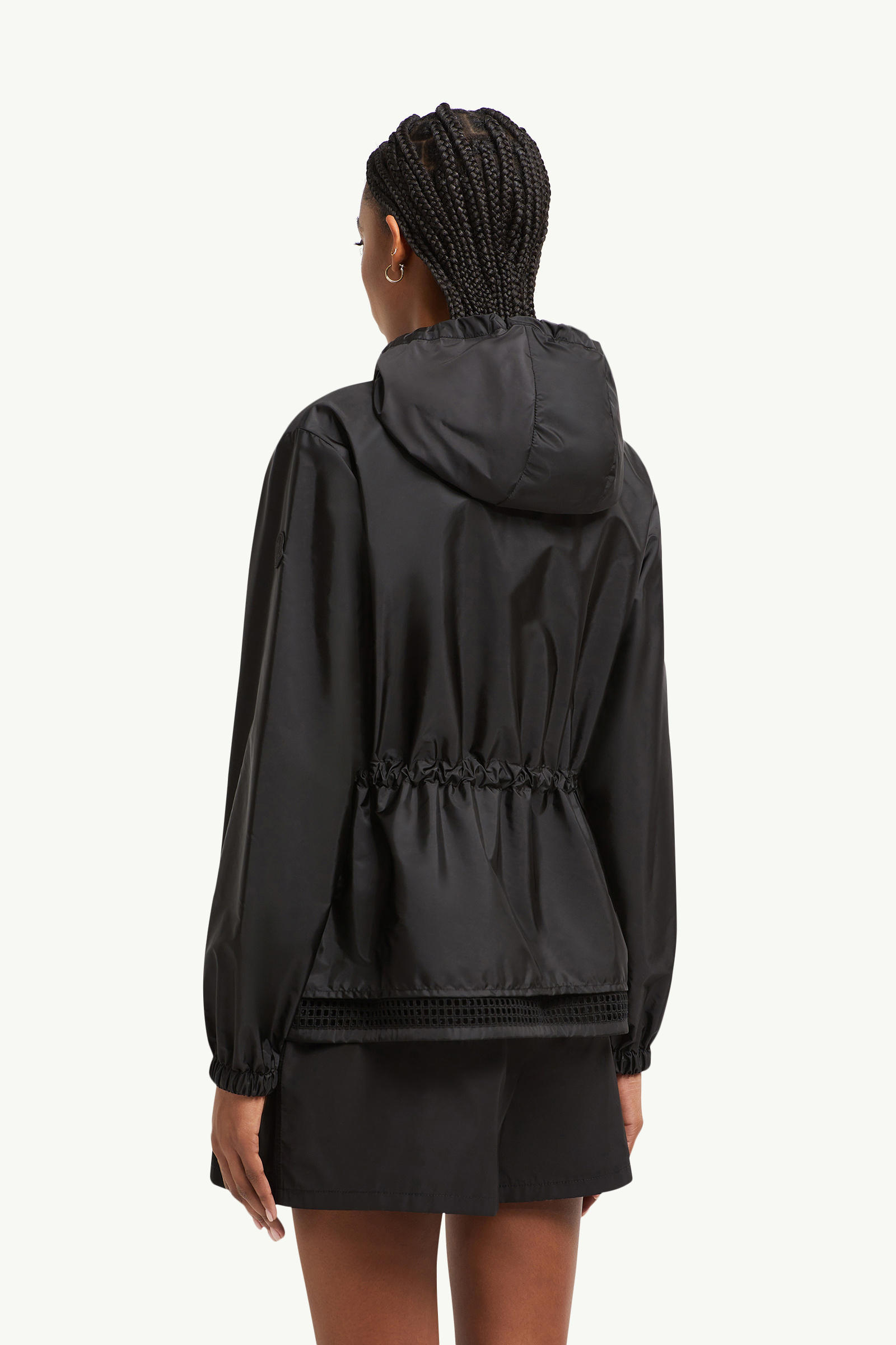 Veste à capuche en taffetas Rochebonne Femmes Noir Moncler 4