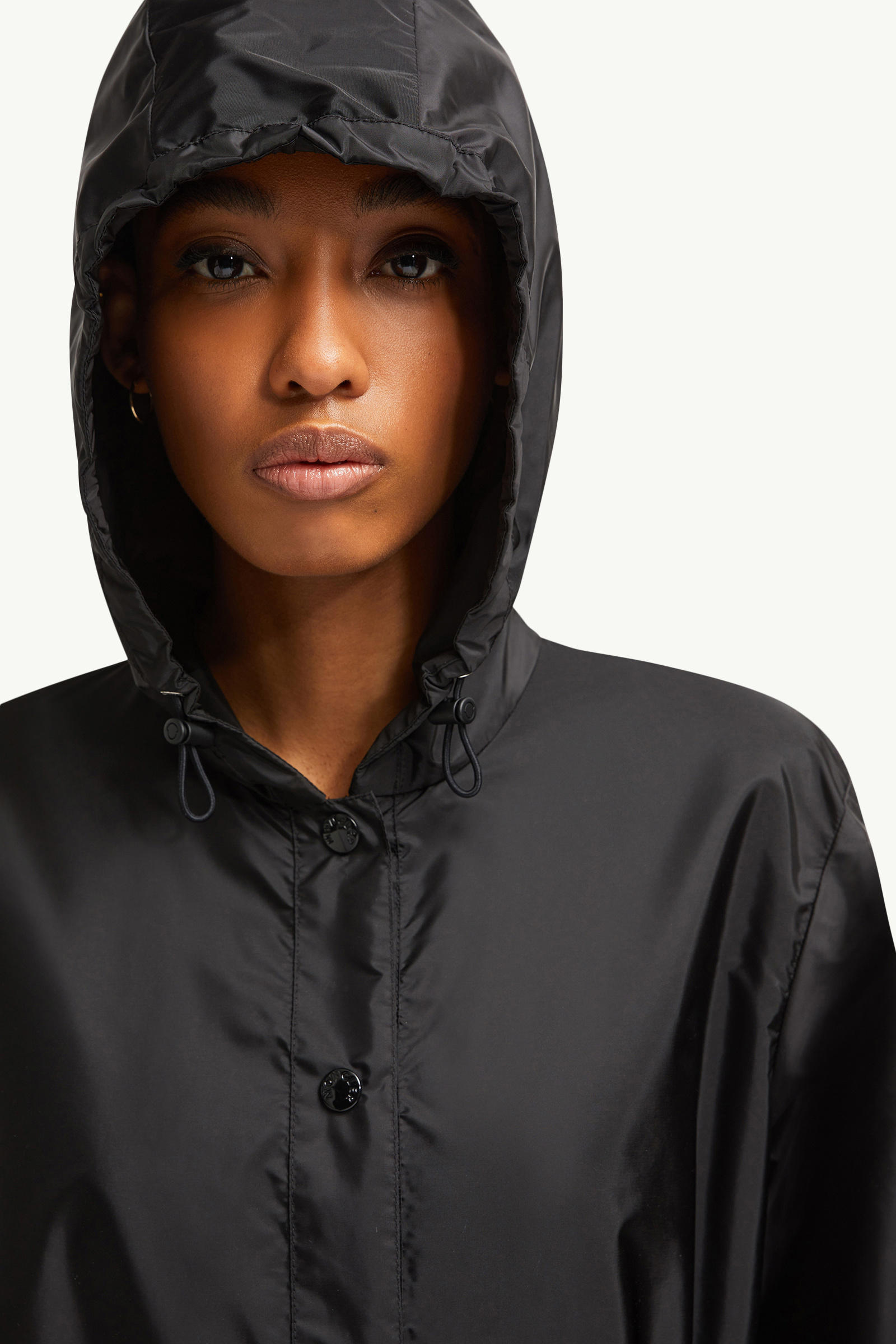 Rochebonne Hooded Taffeta Jacket Women Black Moncler 5