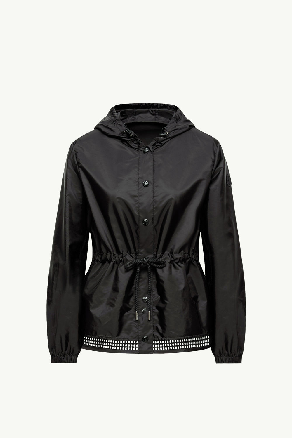 Rochebonne Hooded Taffeta Jacket Women Black Moncler 2