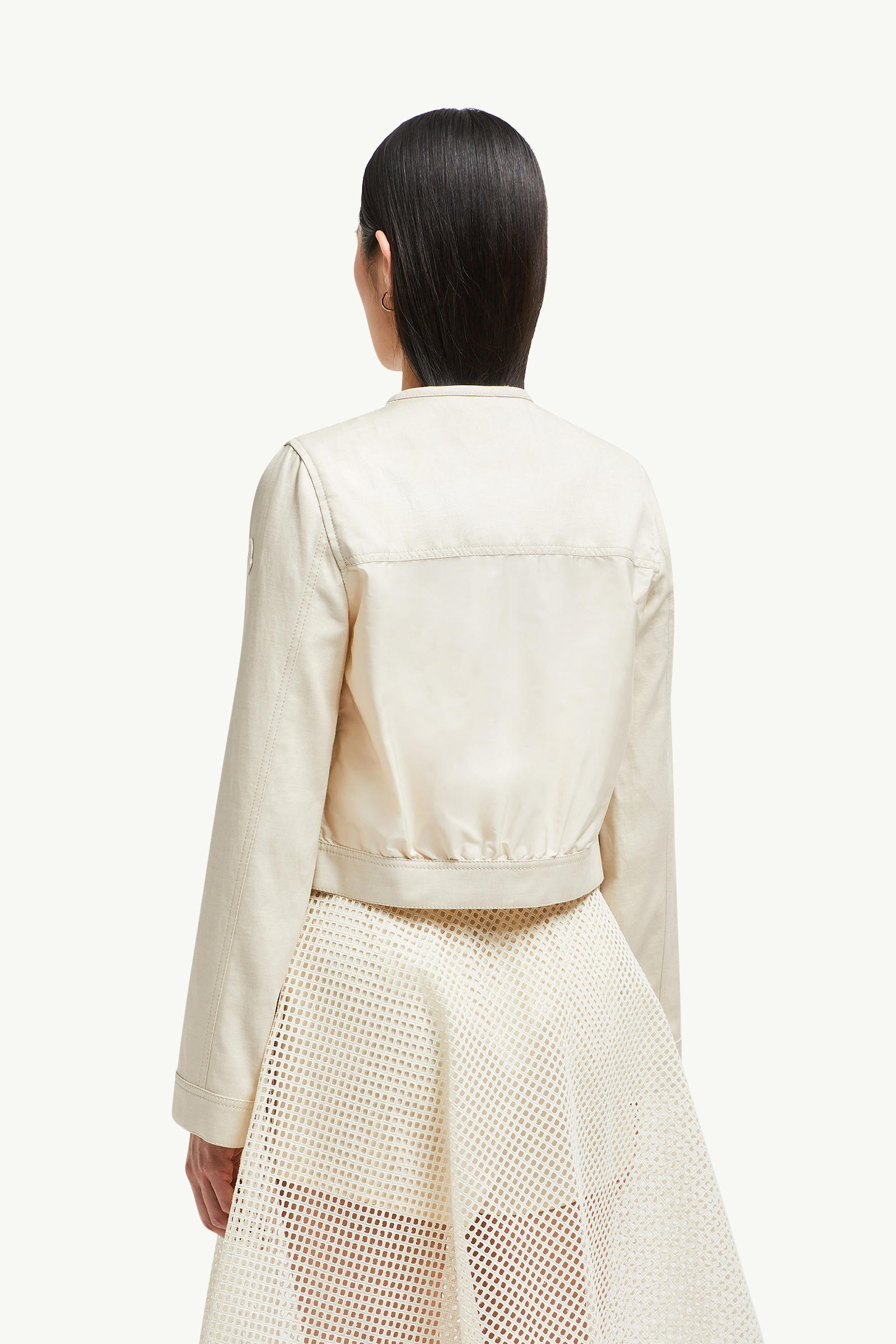 Giacca Chatel in cotone e lino Donna Bianco Avorio Moncler 4