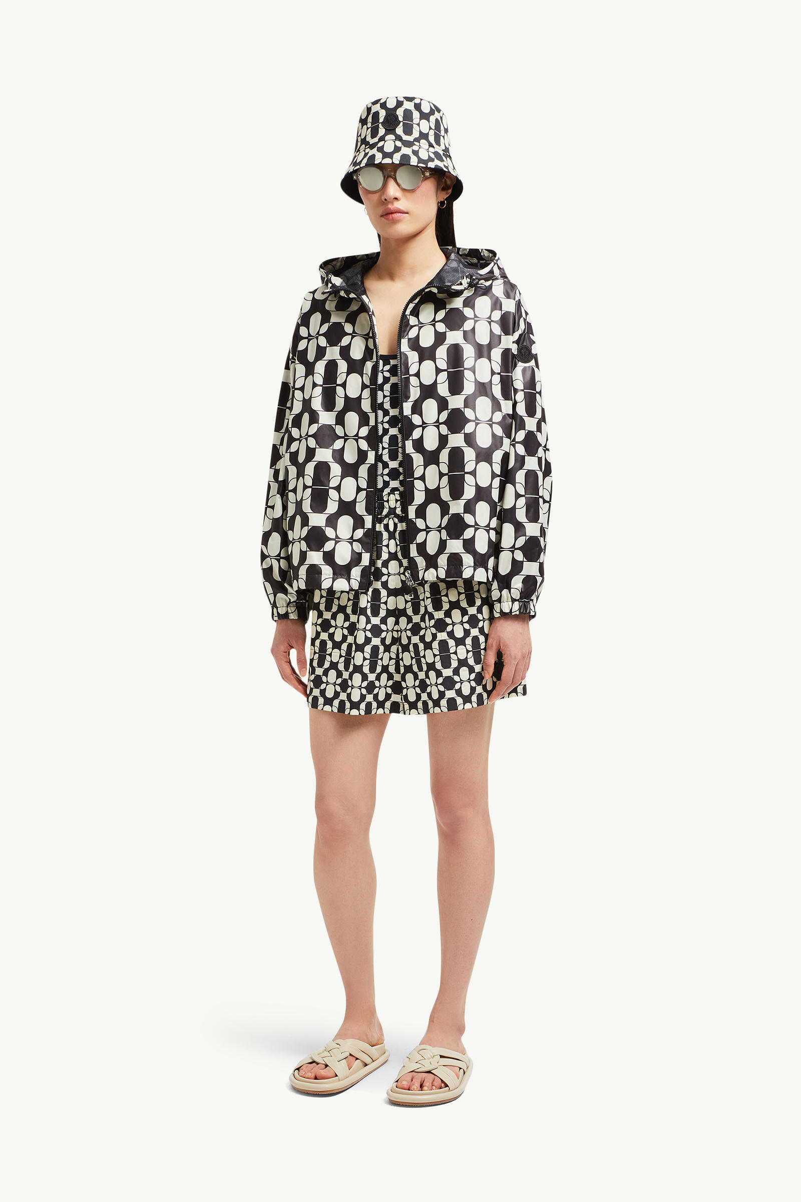 Pichon Hooded Jacket Women Blue & White Moncler 0