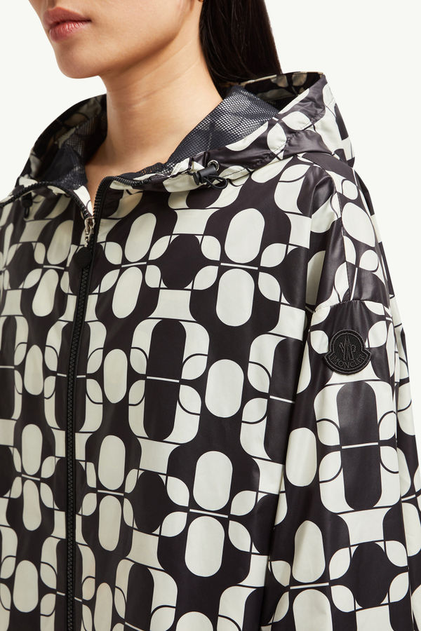 Pichon Hooded Jacket Women Blue & White Moncler 5