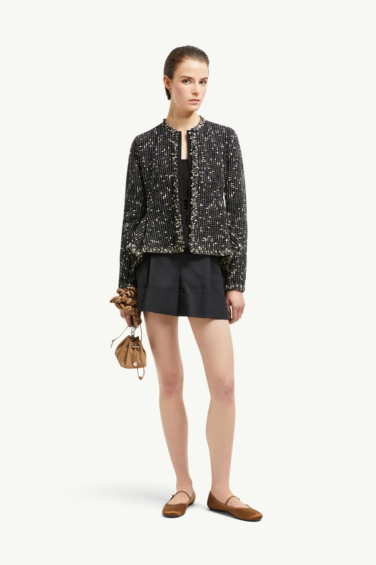 Verneuil Jacke aus Tweed Damen Schwarz Moncler 0