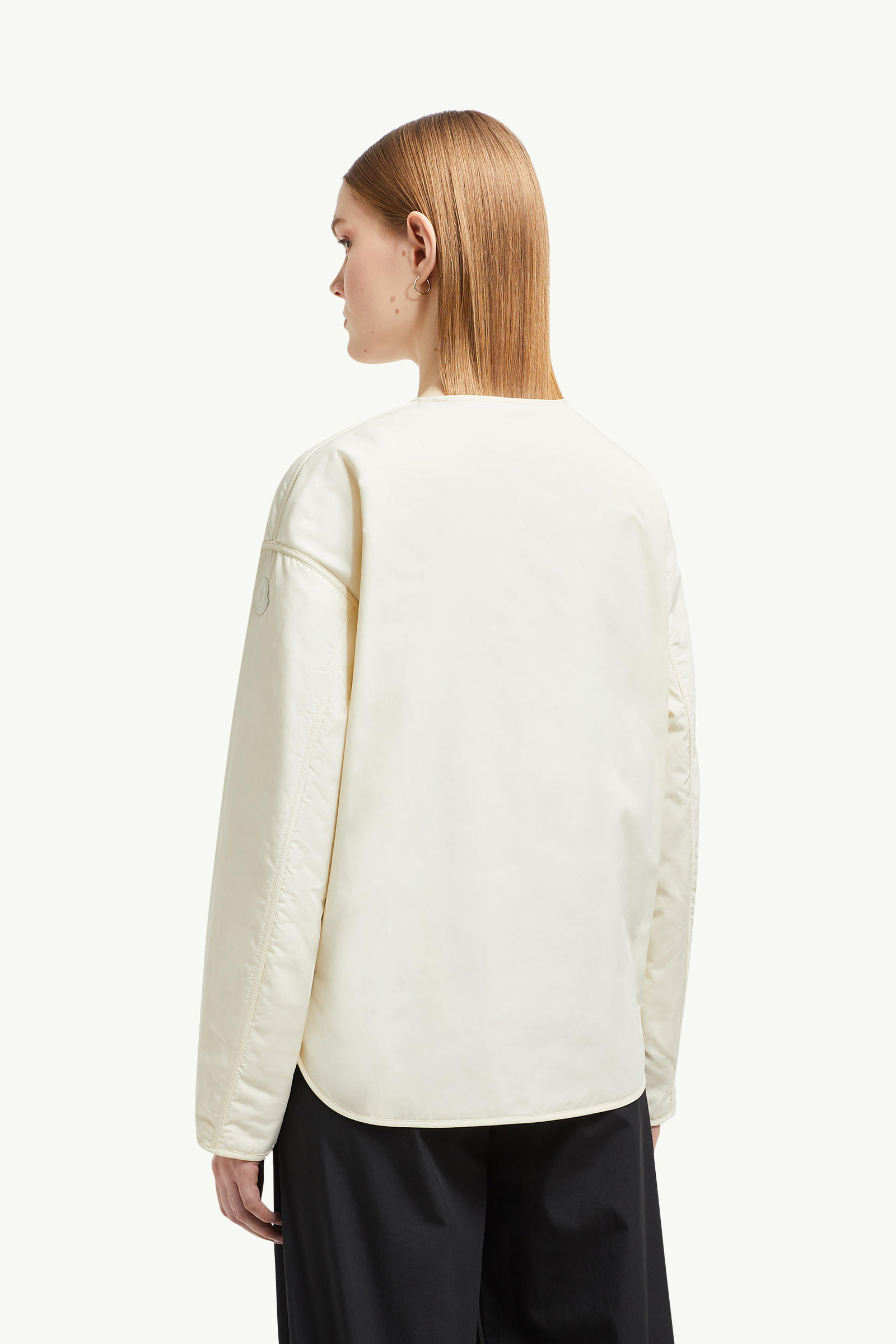 Nevers Short Padded Jacket Women White Moncler 4