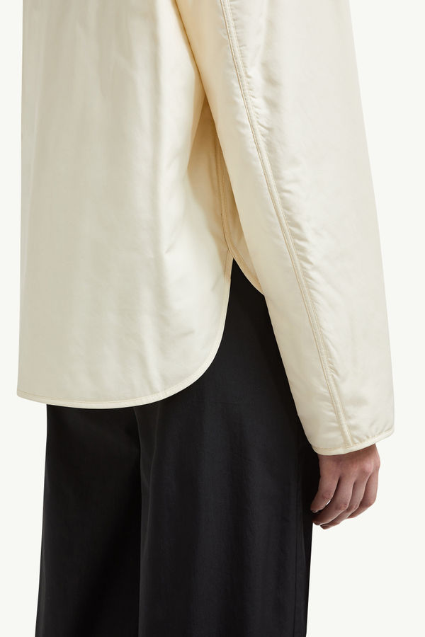 Nevers Short Padded Jacket Women White Moncler 7