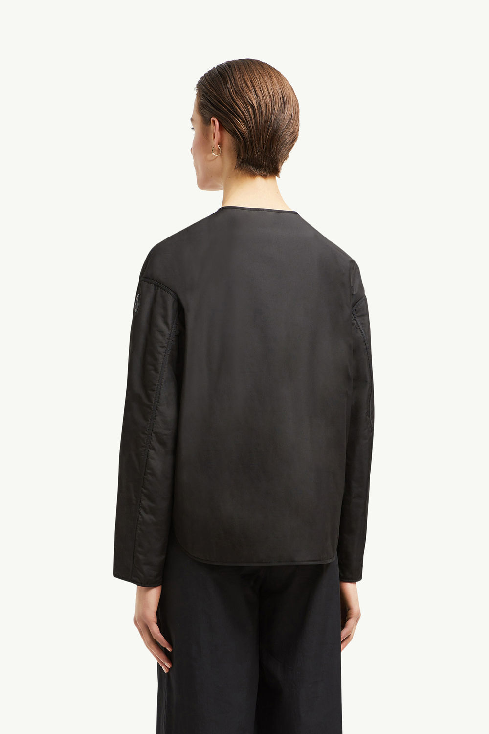 Nevers Short Padded Jacket Women Black Moncler 4