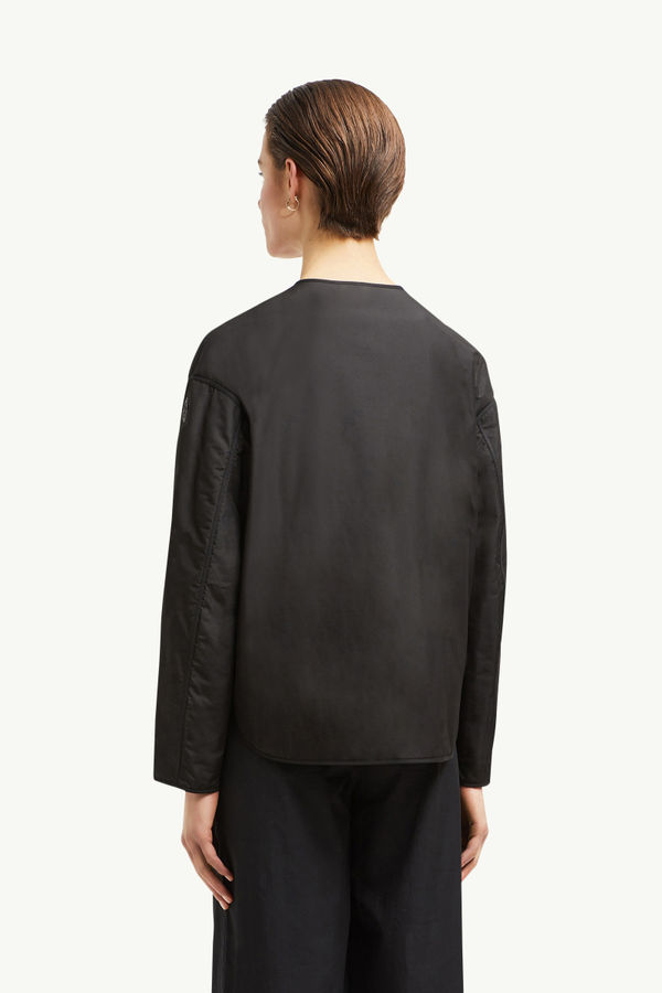 Nevers Short Padded Jacket Women Black Moncler 4