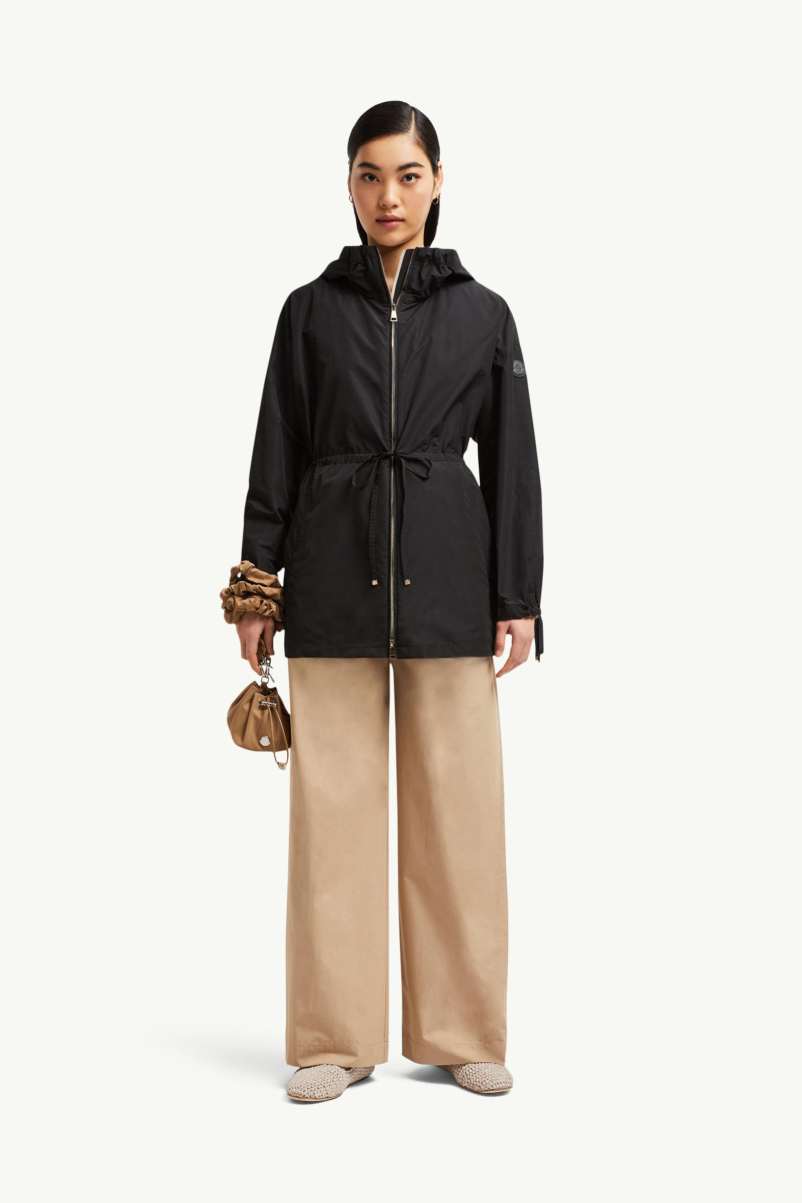 Black Saverne Hooded Parka - Windbreakers & Raincoats for