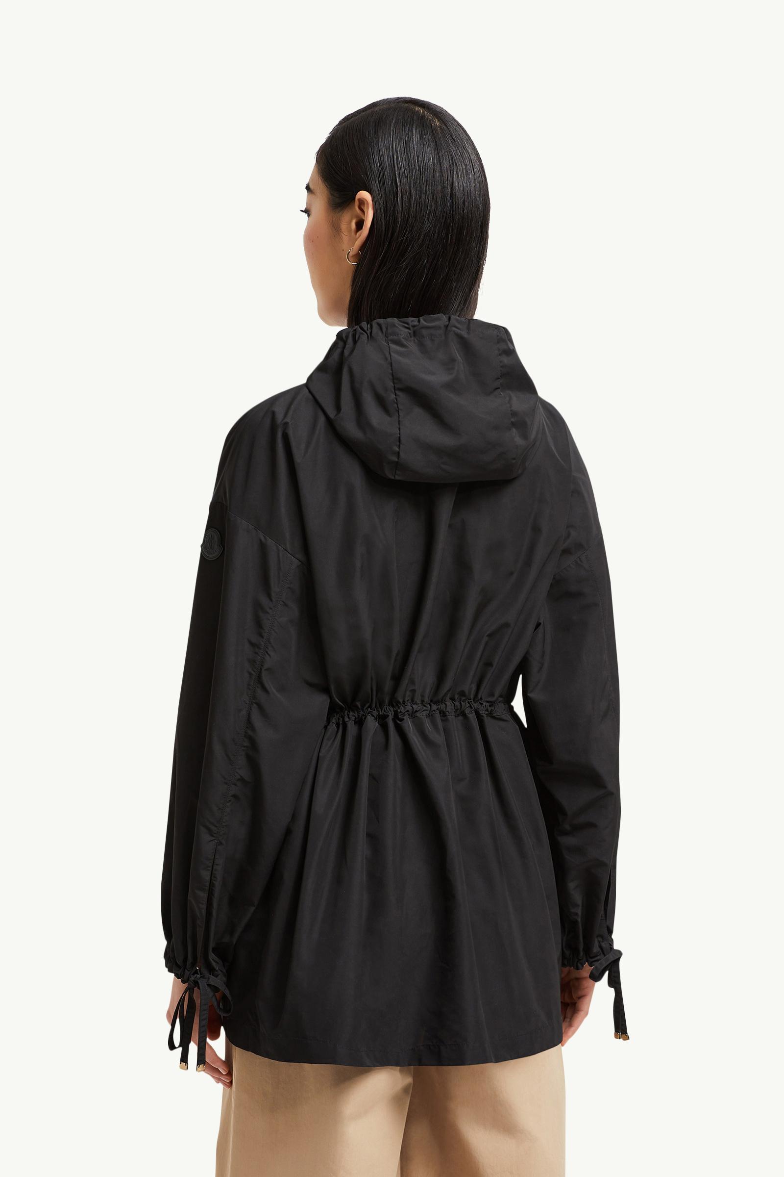 Black Saverne Hooded Parka - Windbreakers & Raincoats for