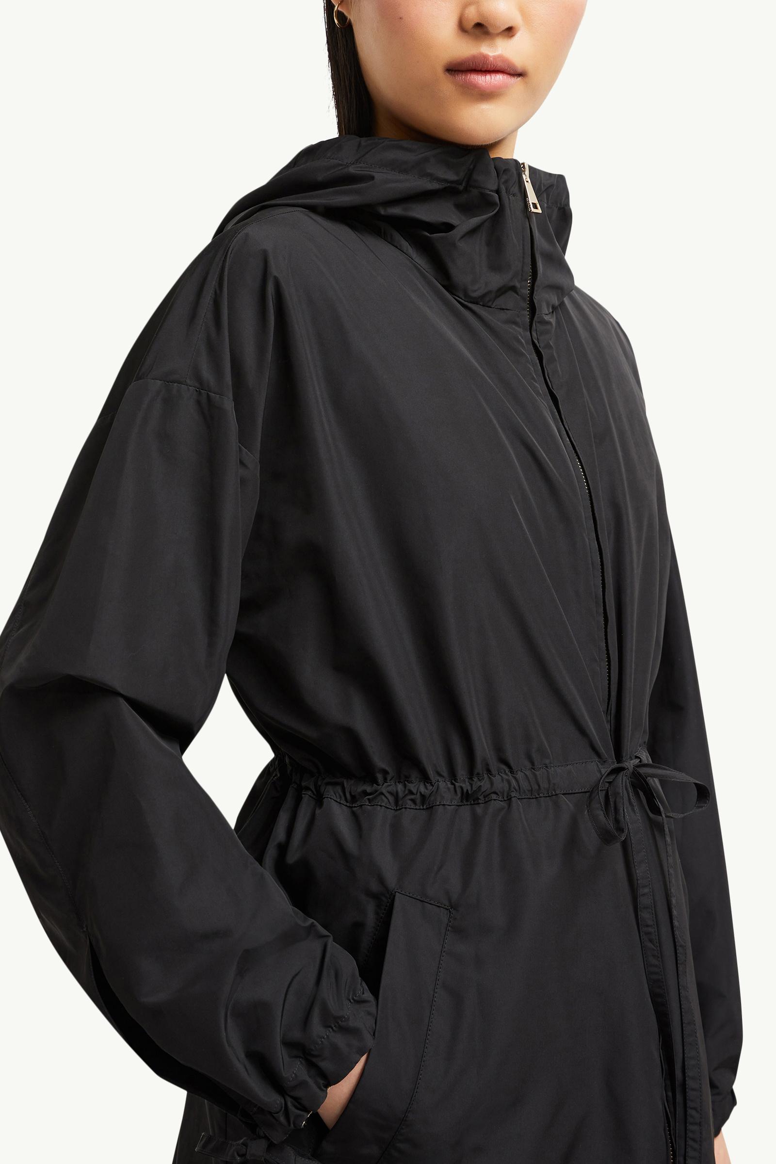Black Saverne Hooded Parka - Windbreakers & Raincoats for