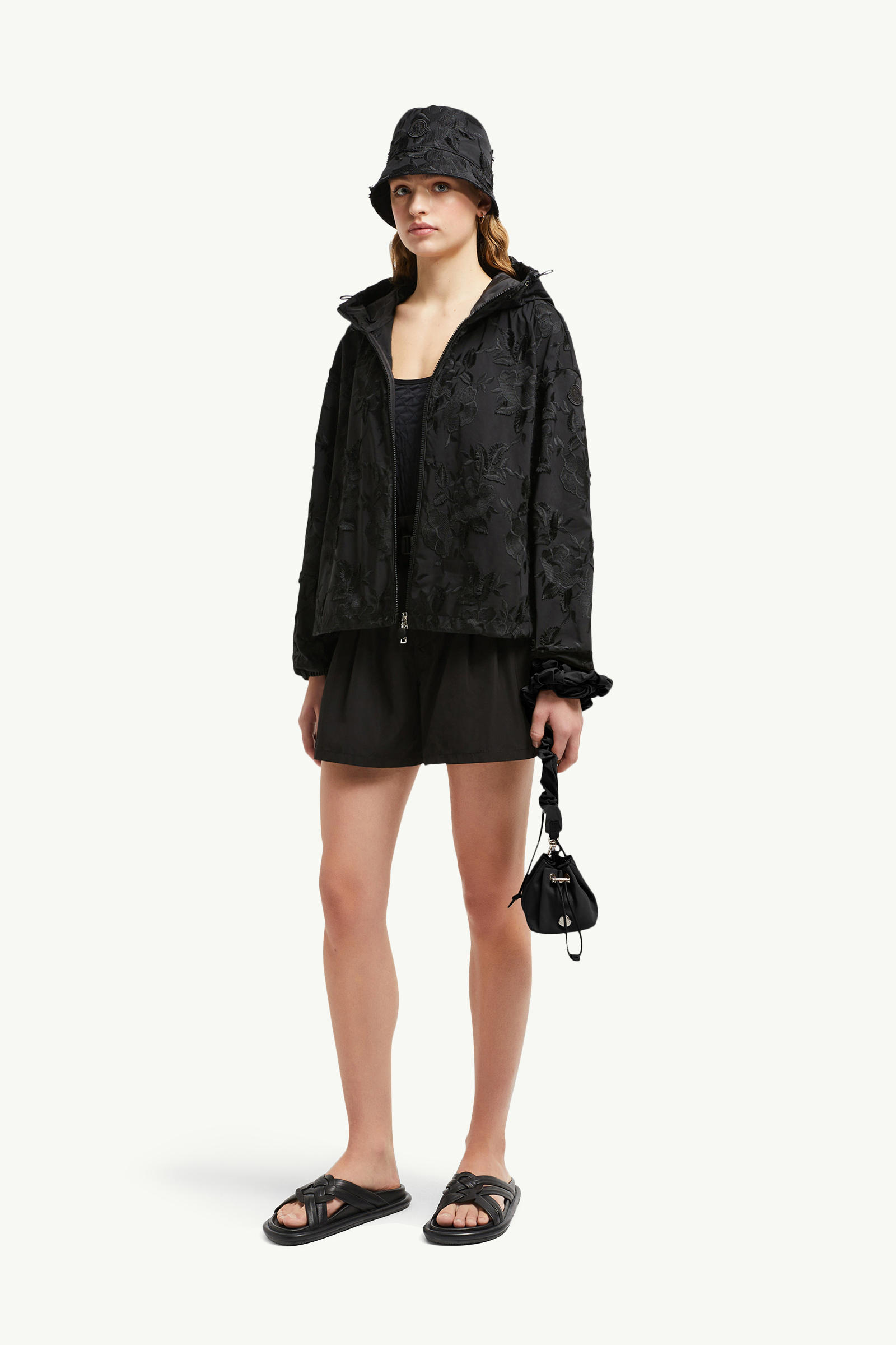 Chaqueta con capucha Charmeil Mujer Negro Moncler 0