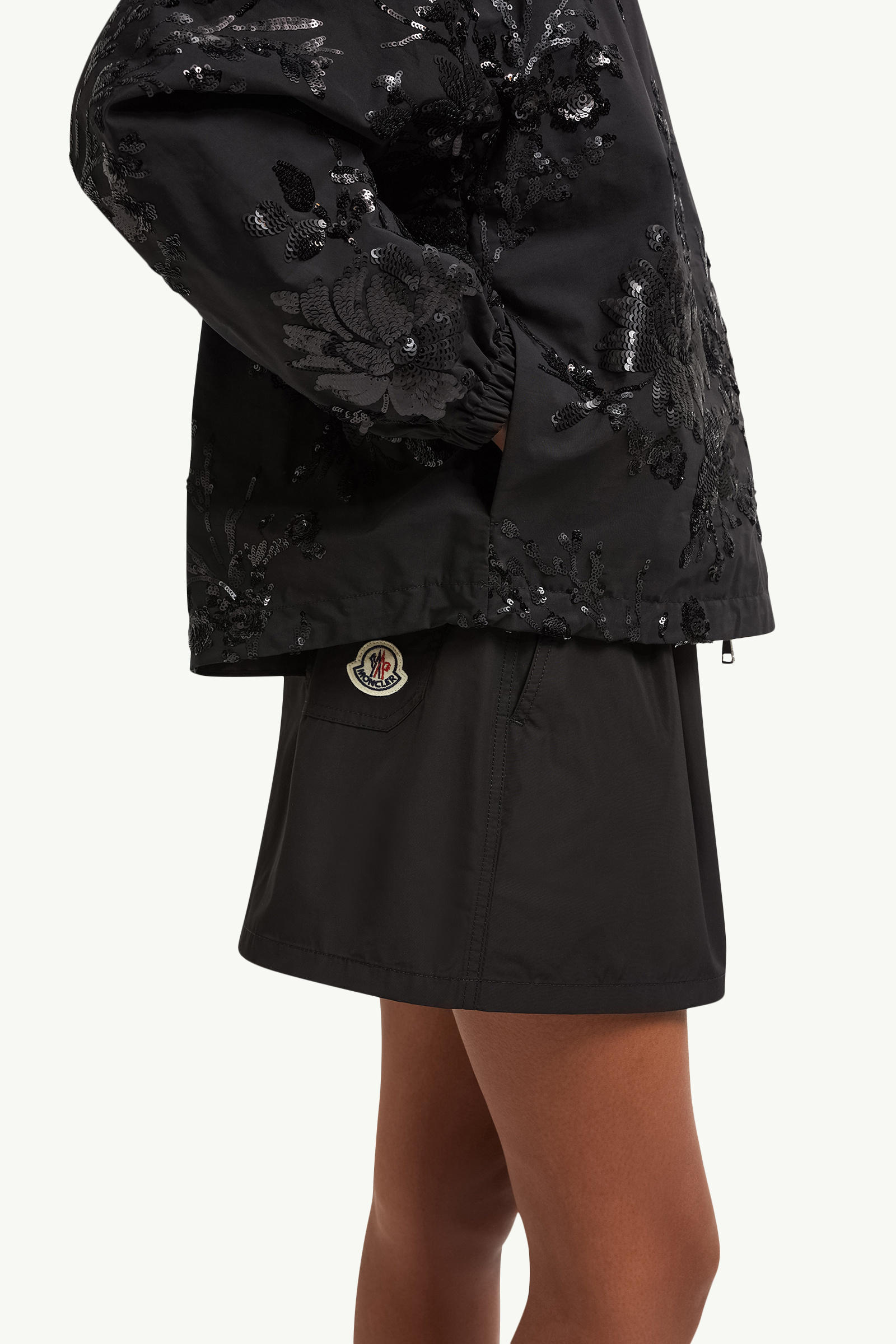 Landal Sequin-Embroidered Hooded Jacket Women Black Moncler 6