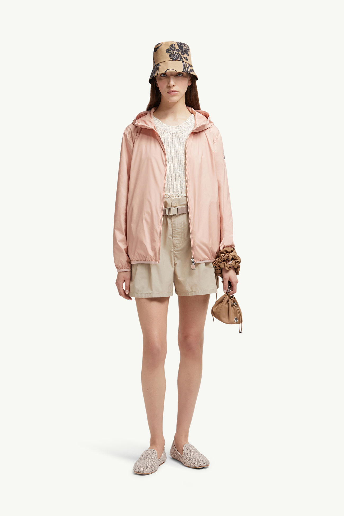 Fegeo 후드 윈드브레이커 여성 핑크 Moncler 0