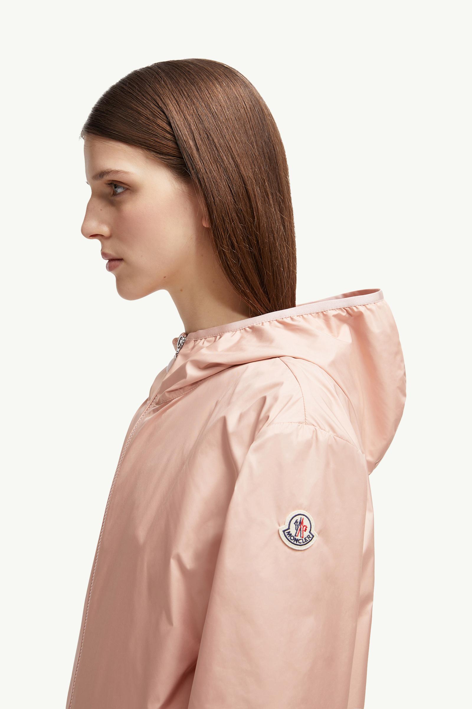 Fegeo Hooded Windbreaker Women Pink Moncler 1