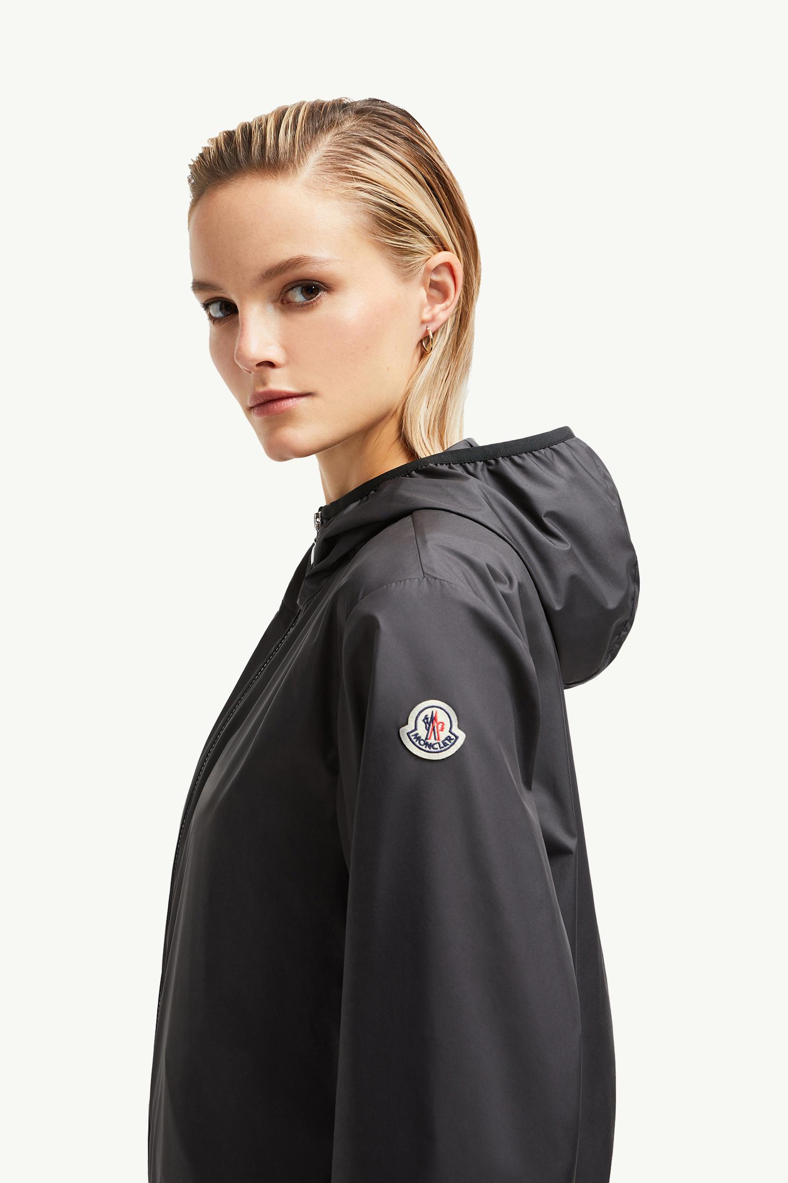 Fegeo Hooded Windbreaker Women Black Moncler 1
