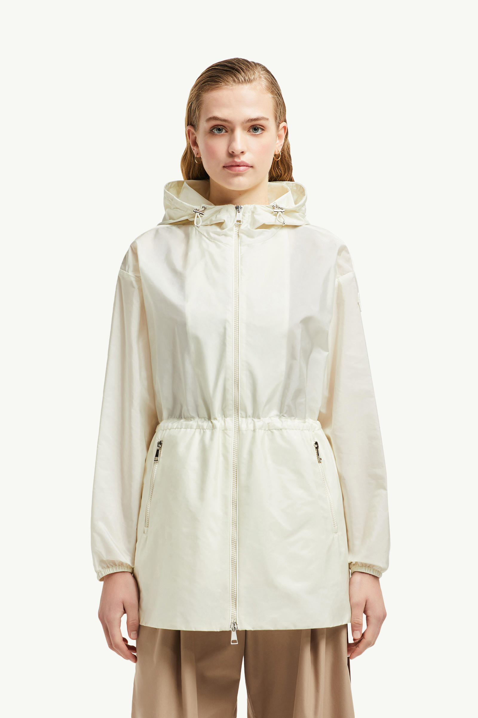 Wete Hooded Jacket Women White Moncler 3