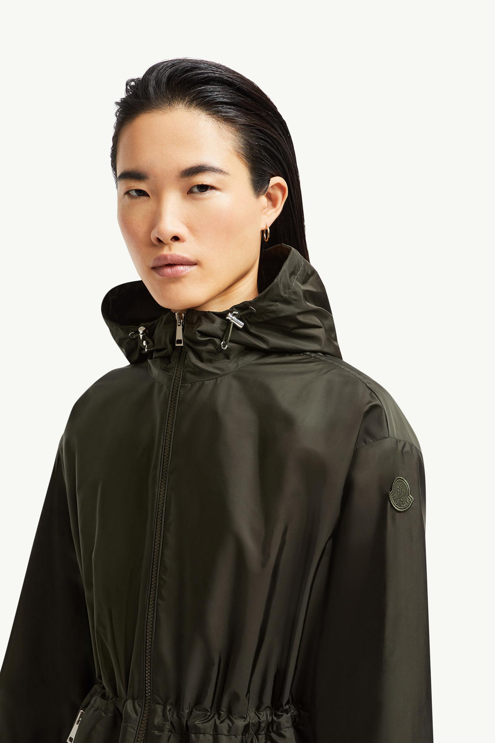 Wete Hooded Jacket Women Dark Green Moncler 1