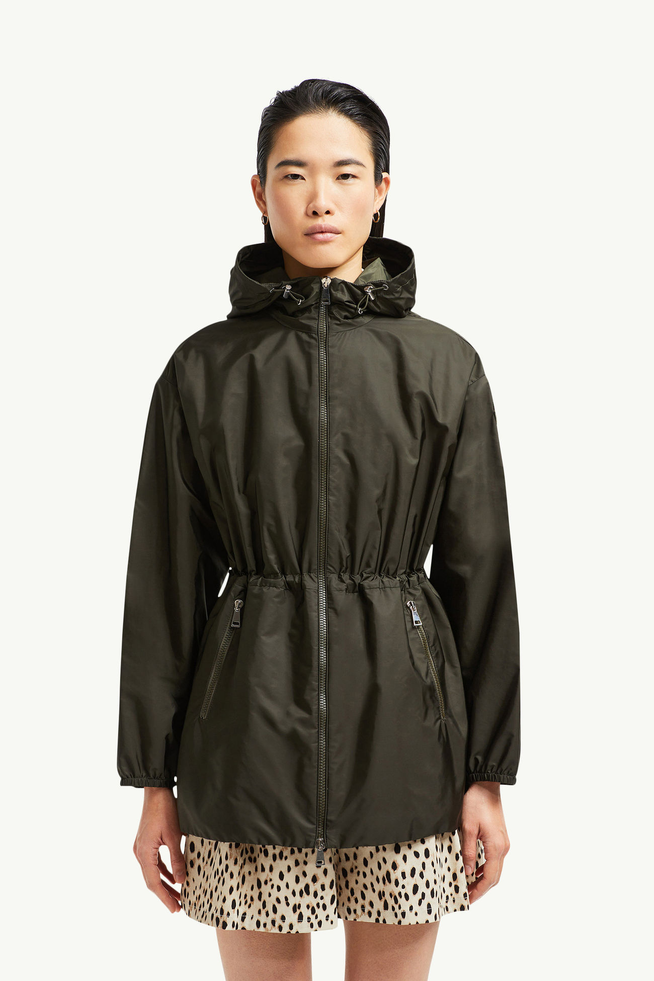 Wete Kapuzenjacke Damen Dunkelgrün Moncler 3