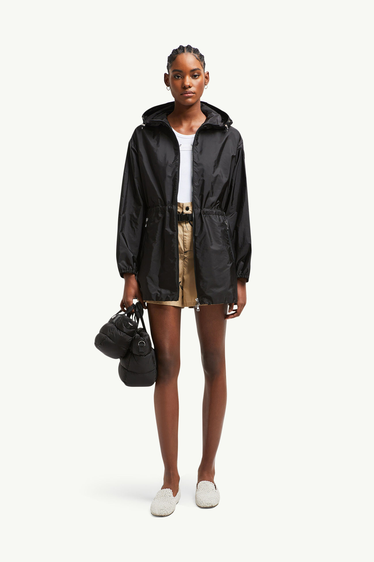 Wete女士连帽夹克外套 女士 黑色 Moncler 0