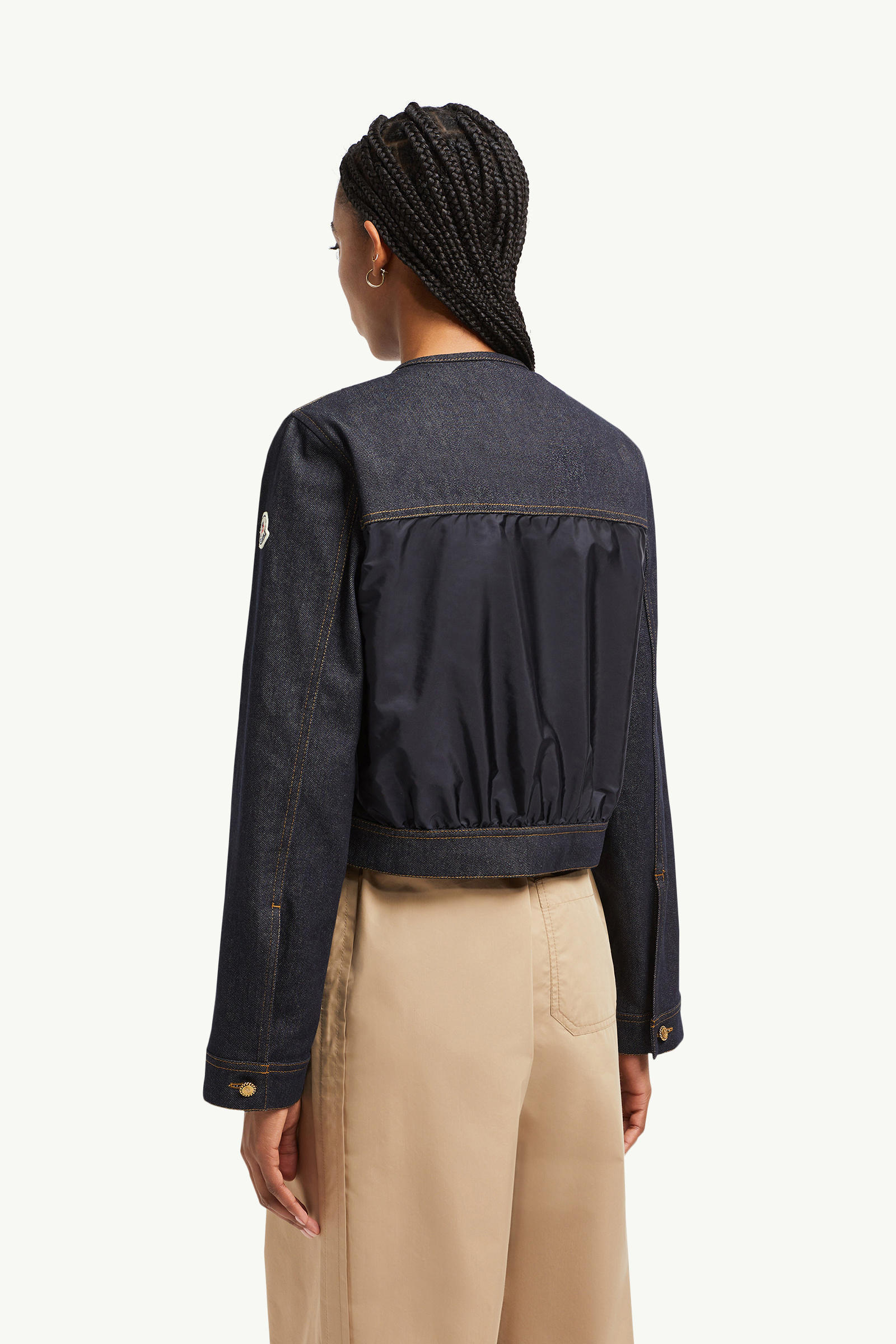 Tencin Denim Jacket Women Denim Blue Moncler 4