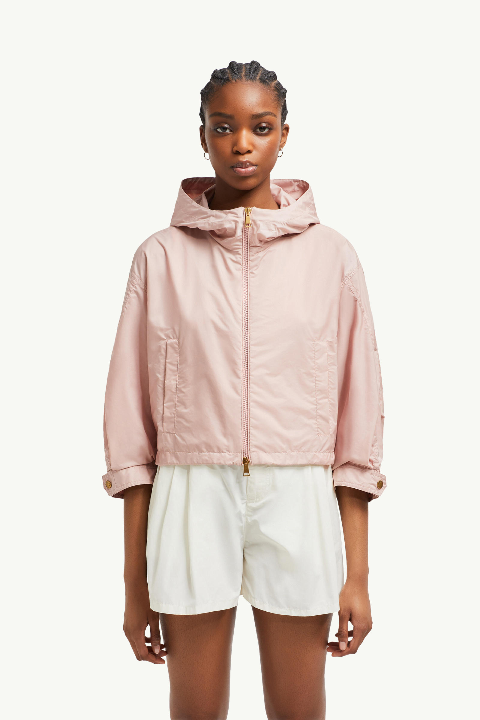 Giacca impermeabile con cappuccio Vizille Donna Rosa Moncler 3