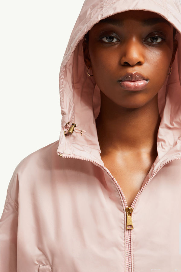 Vizille Hooded Rain Jacket Women Pink Moncler 6