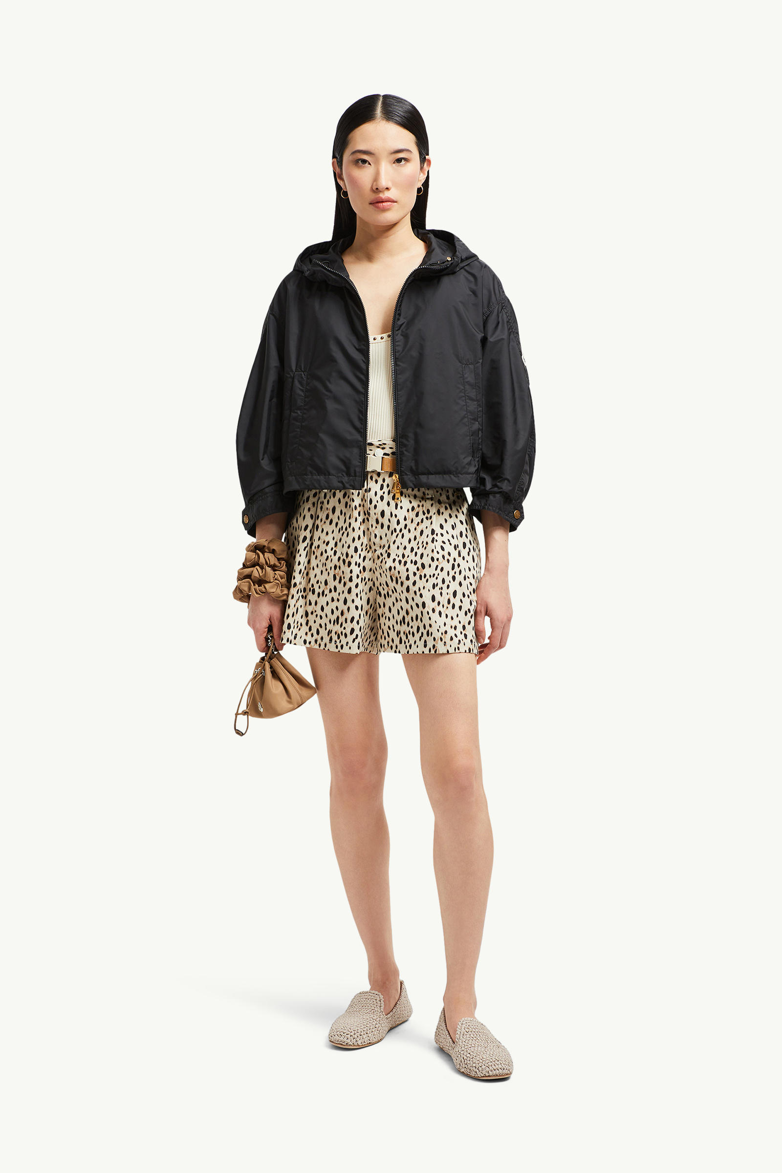 Vizille Hooded Rain Jacket Women Black Moncler 0