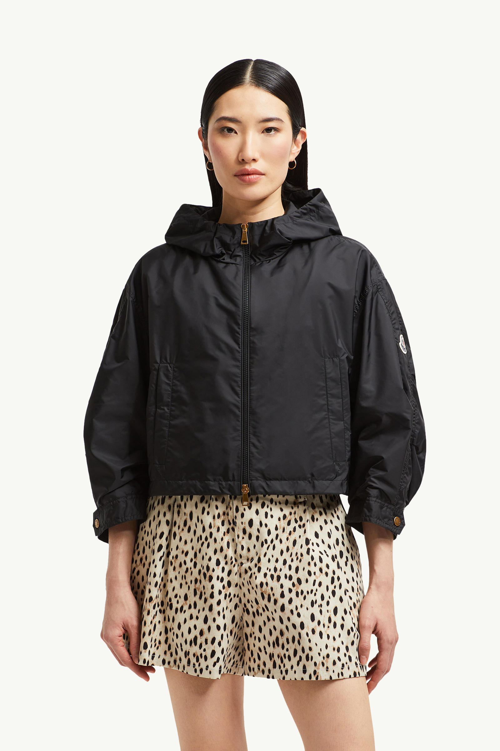 Vizille Hooded Rain Jacket Women Black Moncler 3