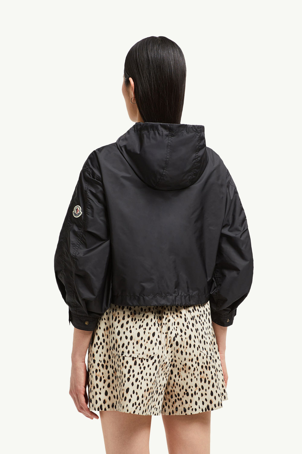 Vizille Hooded Rain Jacket Women Black Moncler 4