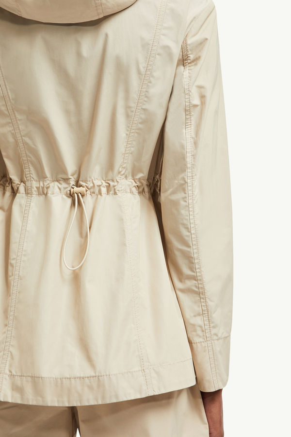 Leandro Hooded Parka Jacket Women Beige Moncler 6