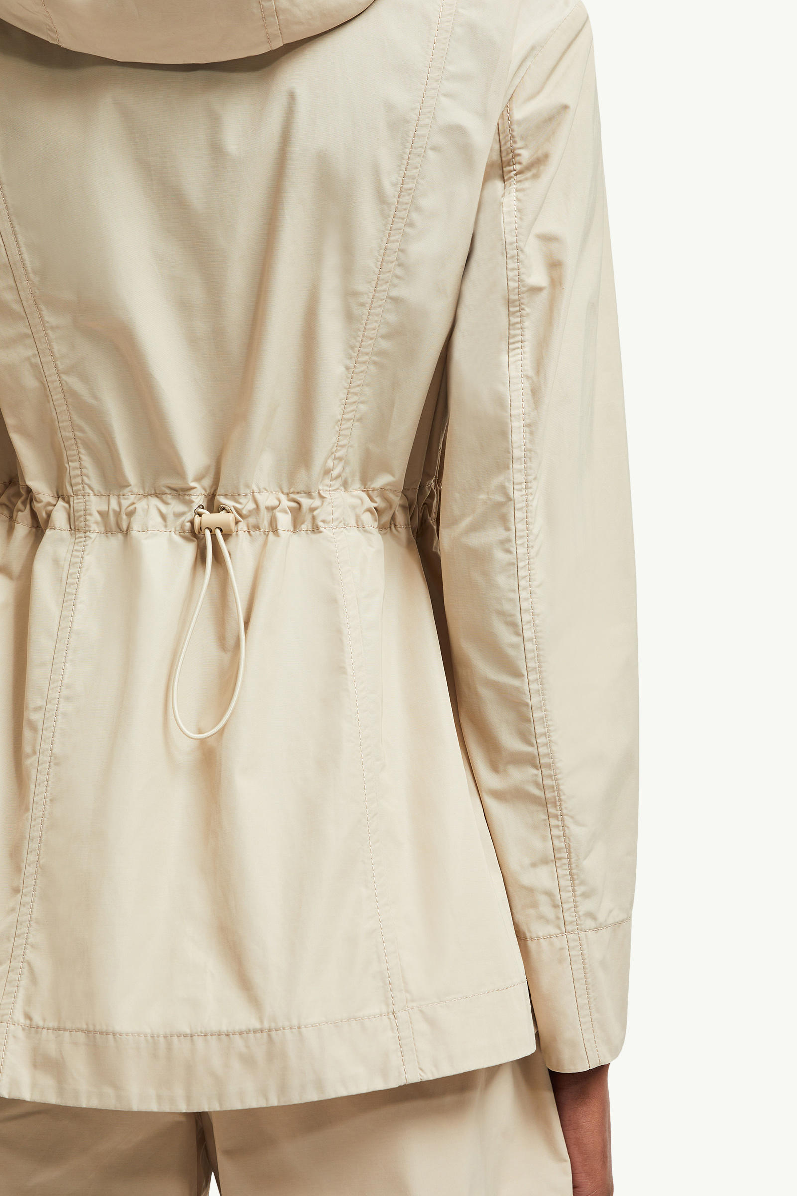 Leandro Hooded Parka Jacket Women Beige Moncler 6