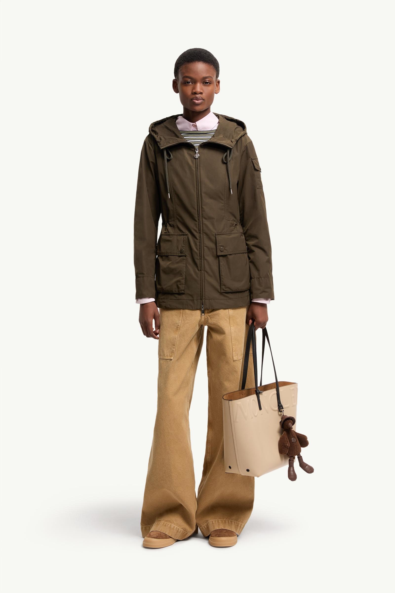 Olive Green Leandro Hooded Parka - Long Jackets & Parka for Women