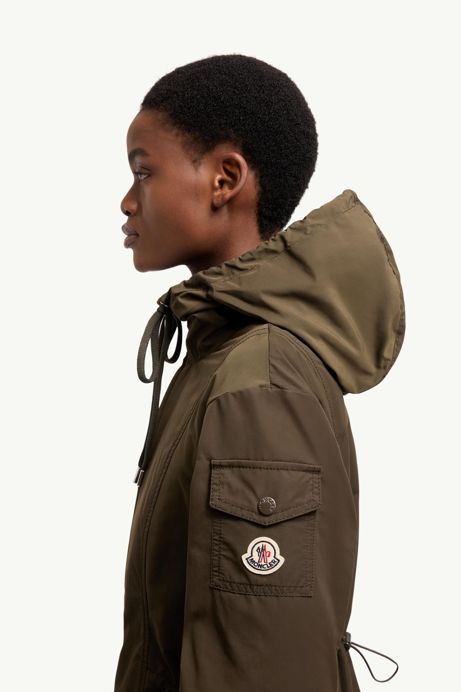 モンクレール OLIVIA.！ Olive Green Leandro Hooded Parka Jacket - Long Jackets & Parka for