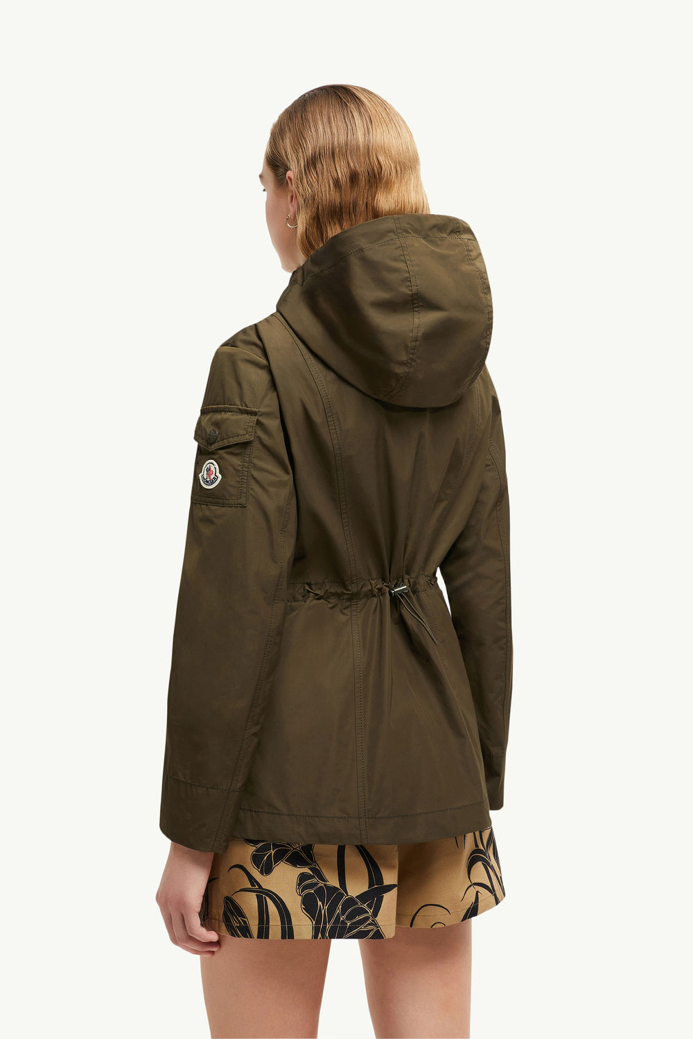 Leandro Hooded Parka Jacket Women Dark Green Moncler 4