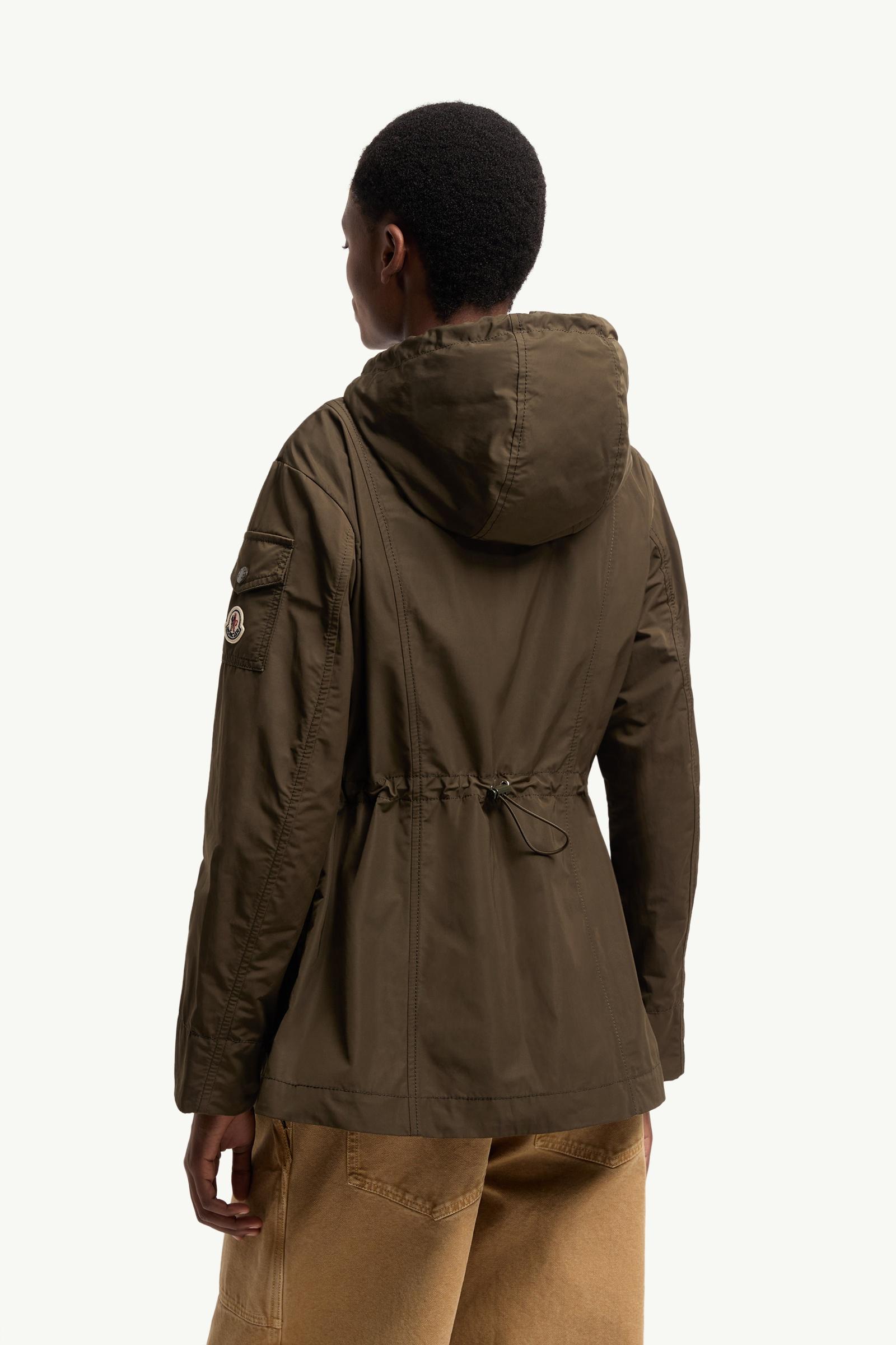 モンクレール OLIVIA.！ Olive Green Leandro Hooded Parka Jacket - Long Jackets & Parka for