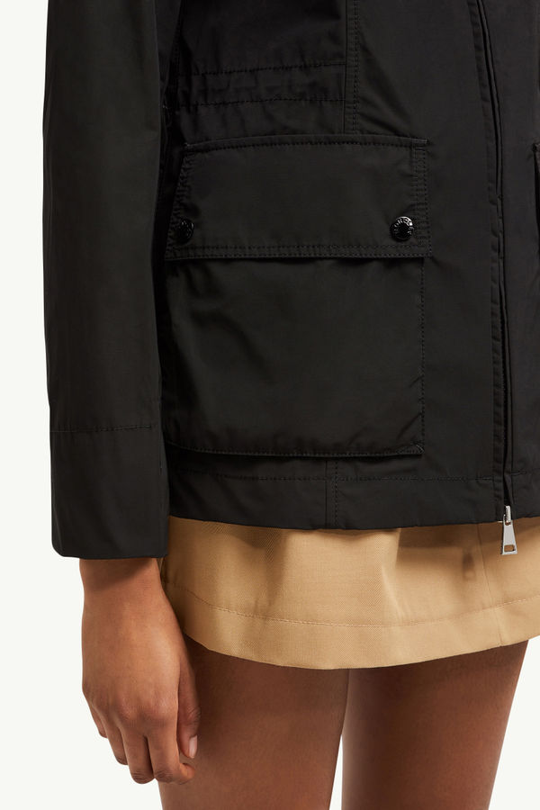 Leandro Hooded Parka Jacket Women Black Moncler 5