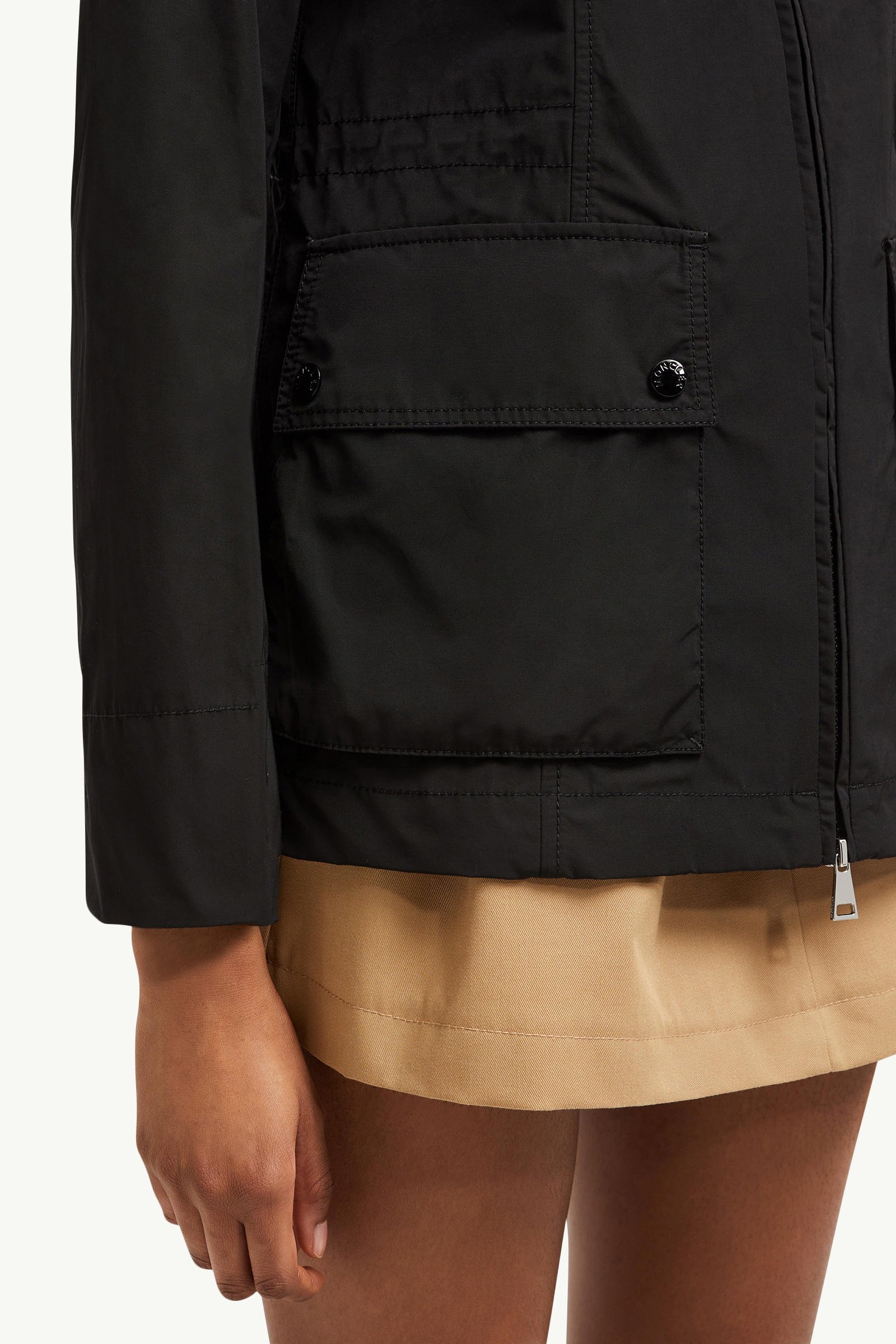 Leandro Hooded Parka Jacket Women Black Moncler 5