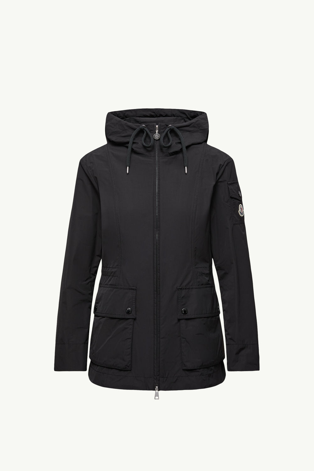Leandro Hooded Parka Jacket Women Black Moncler 2