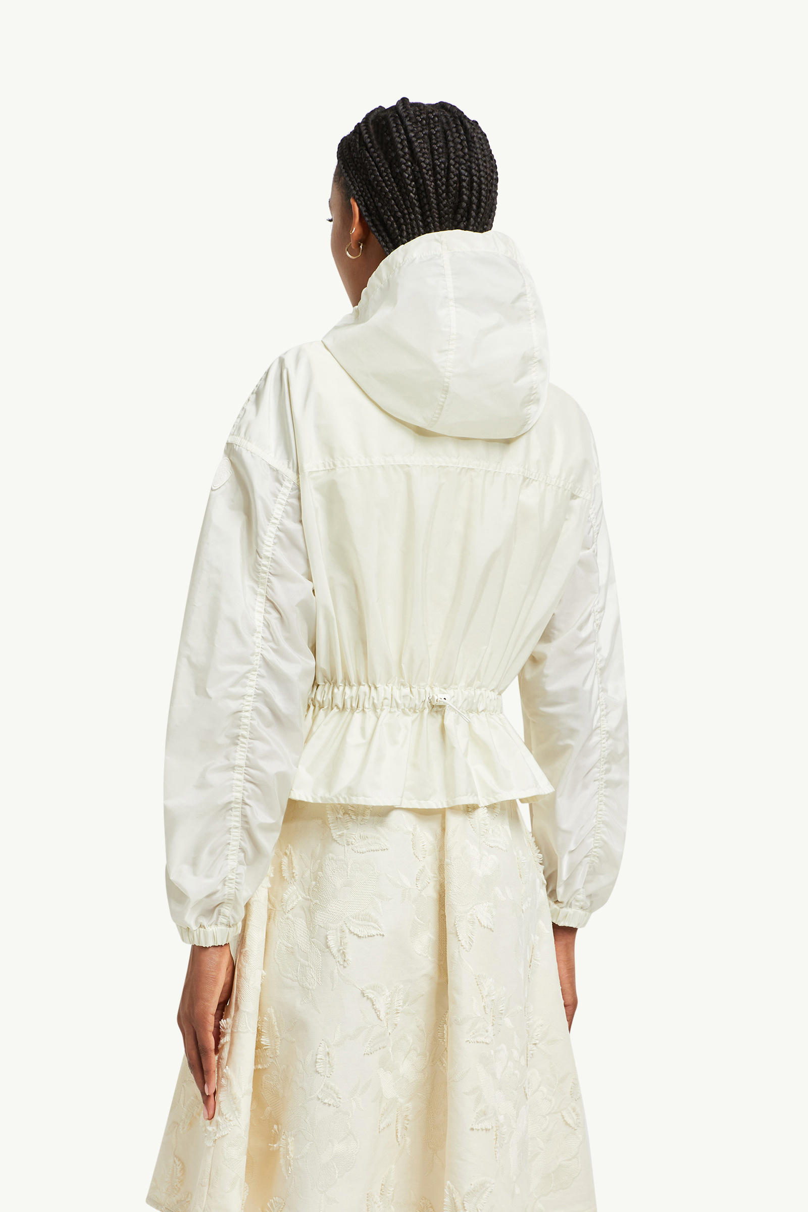 Curton連帽荷葉邊外套 女士 白色 Moncler 4