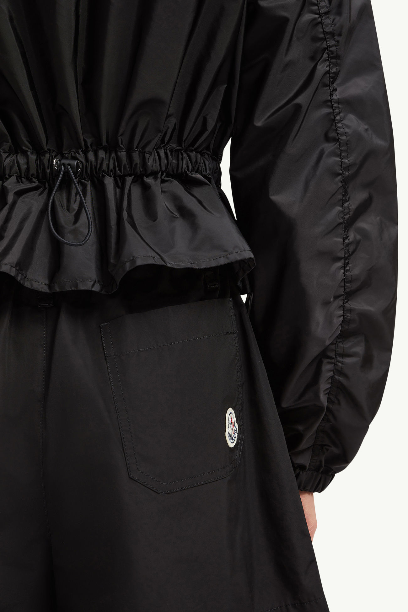 Chaqueta con peplo y capucha Curton Mujer Negro Moncler 6