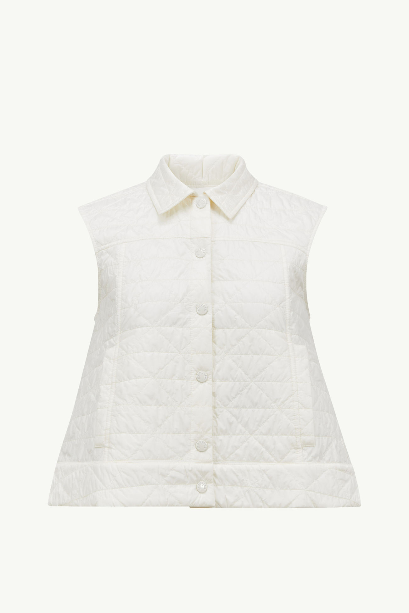 Chaleco acolchado con rombos Vayres Mujer Blanco Moncler 2