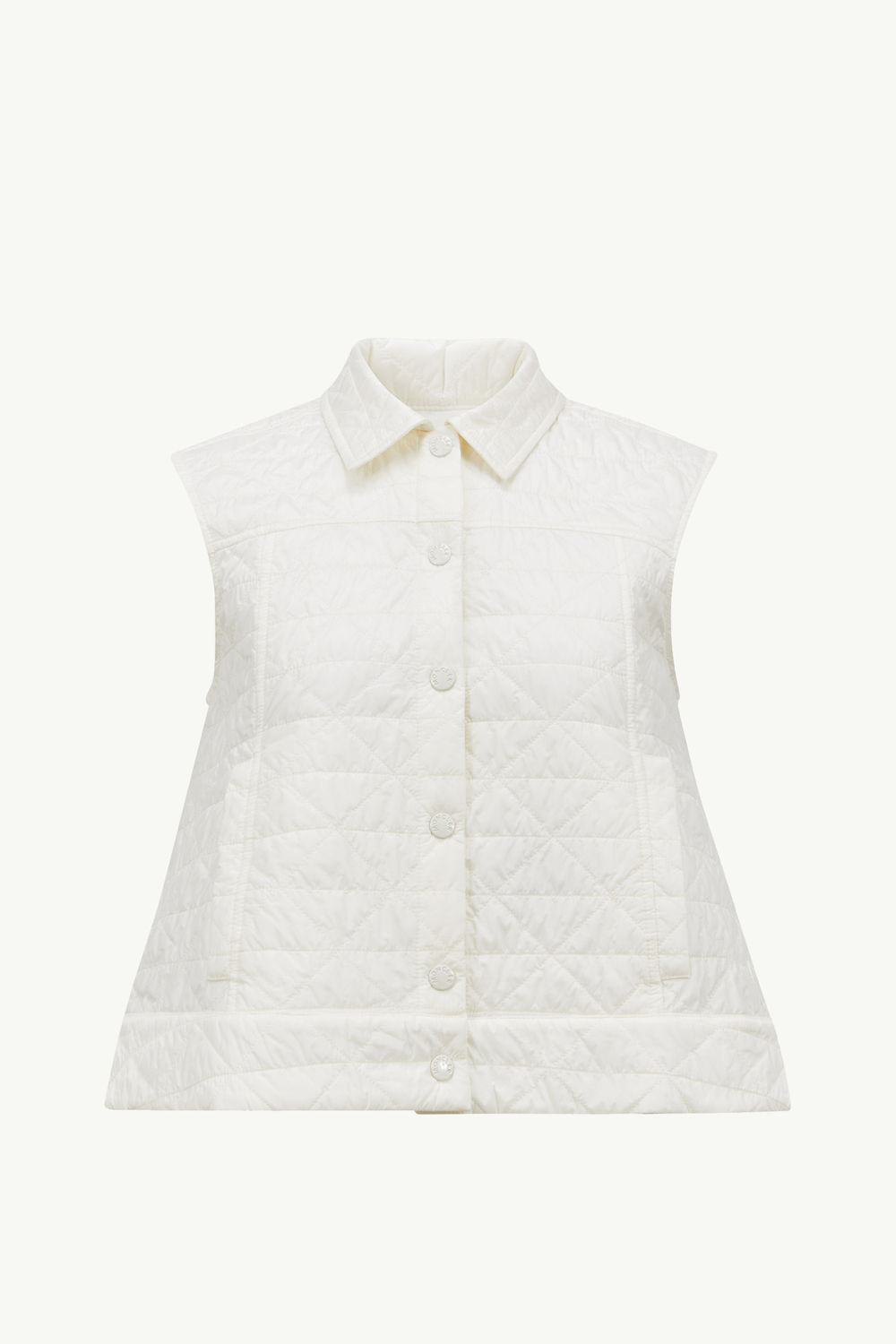 Vayres Diamond-Quilted Padded Gilet Women White Moncler 2