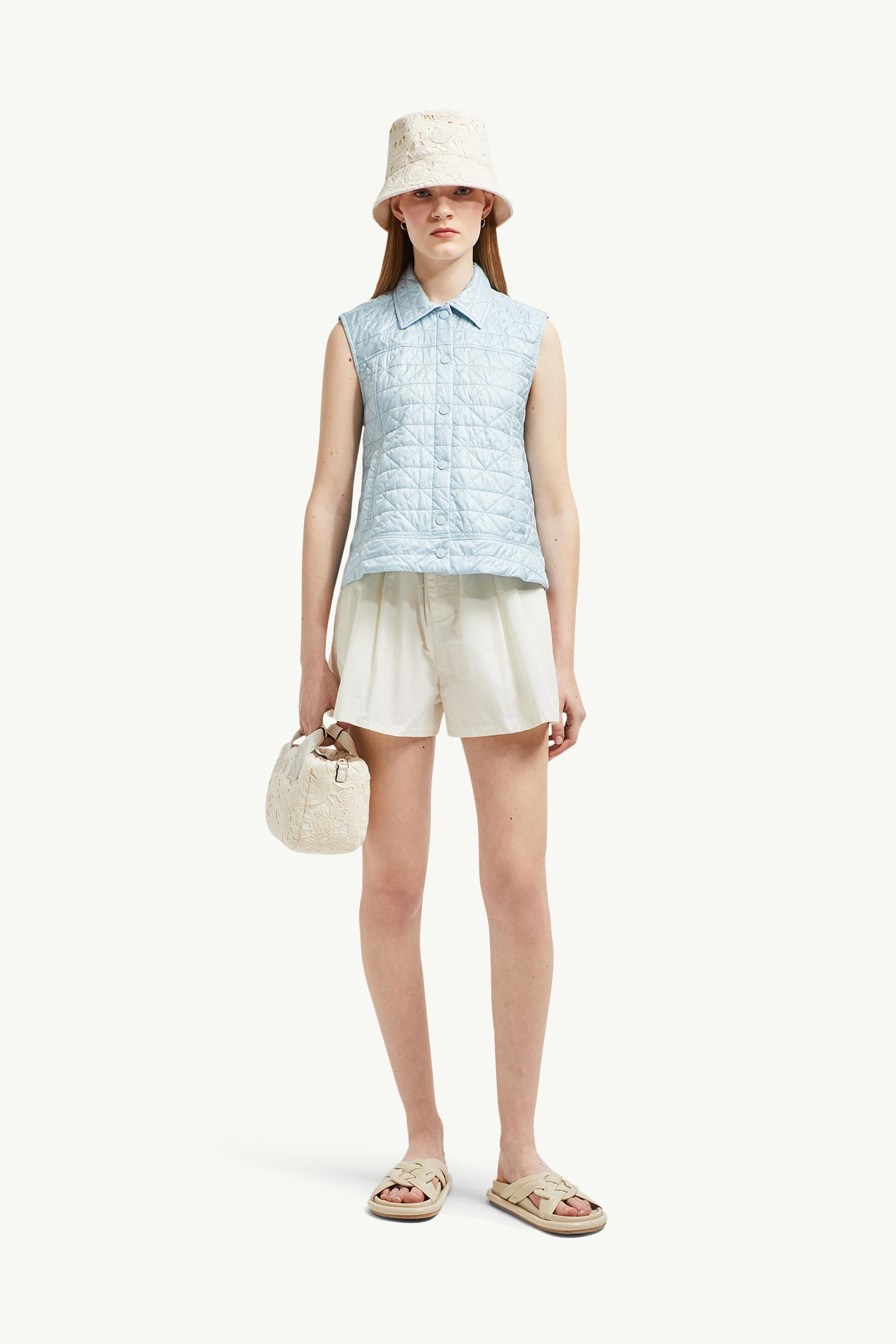 Light Blue Vayres Diamond-Quilted Padded Gilet - Vests for