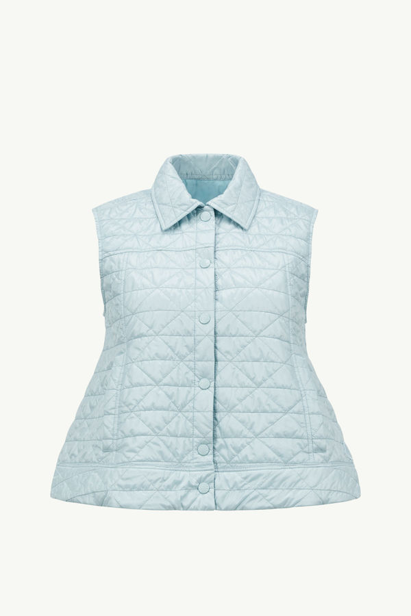 Vayres Diamond-Quilted Padded Gilet Women Light Blue Moncler 2
