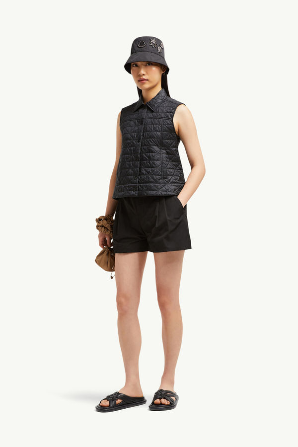 Vayres女士菱形绗缝加衬马甲 女士 黑色 Moncler 0