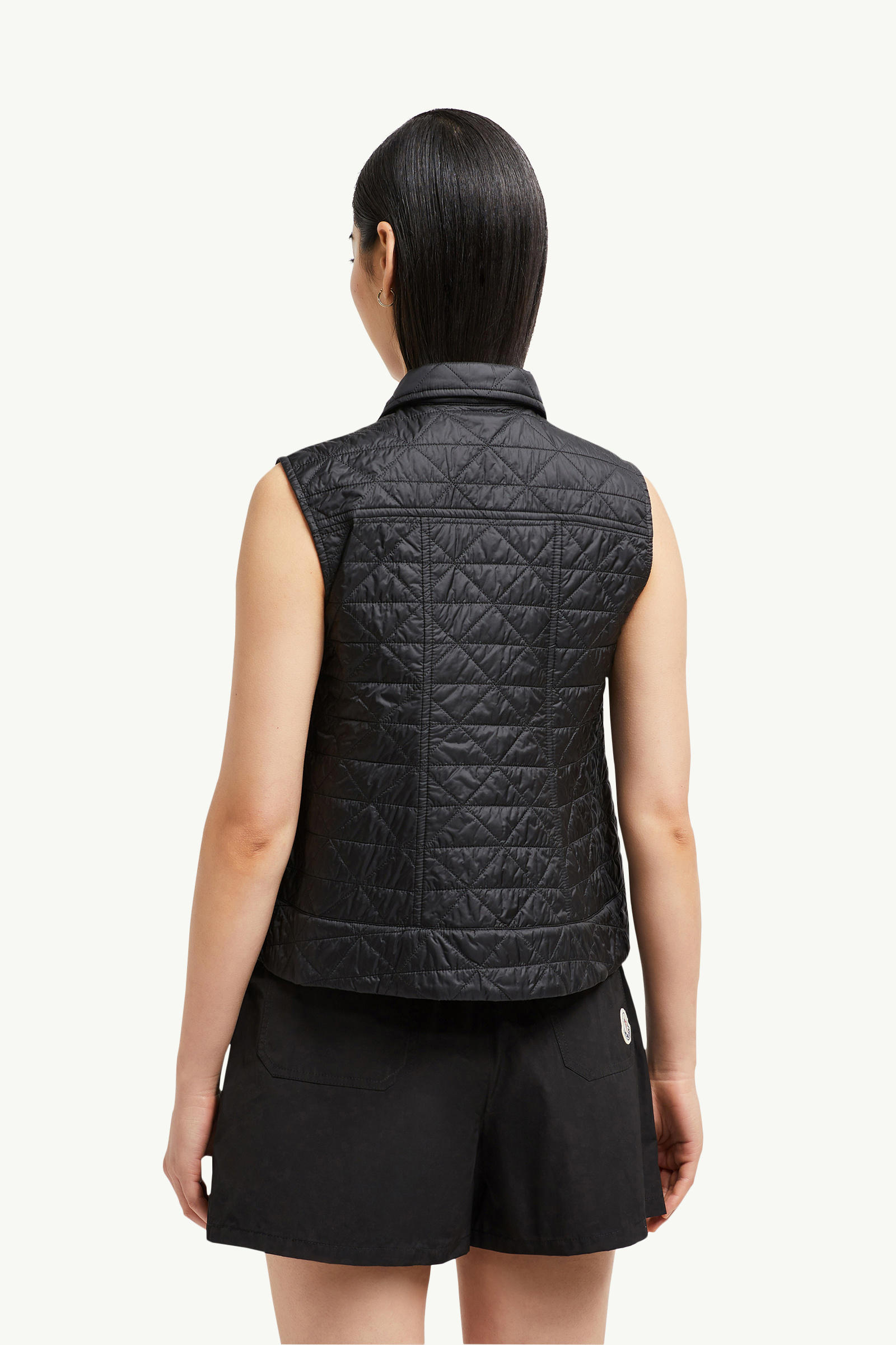Vayres rautenförmig gesteppte wattierte Weste Damen Schwarz Moncler 4