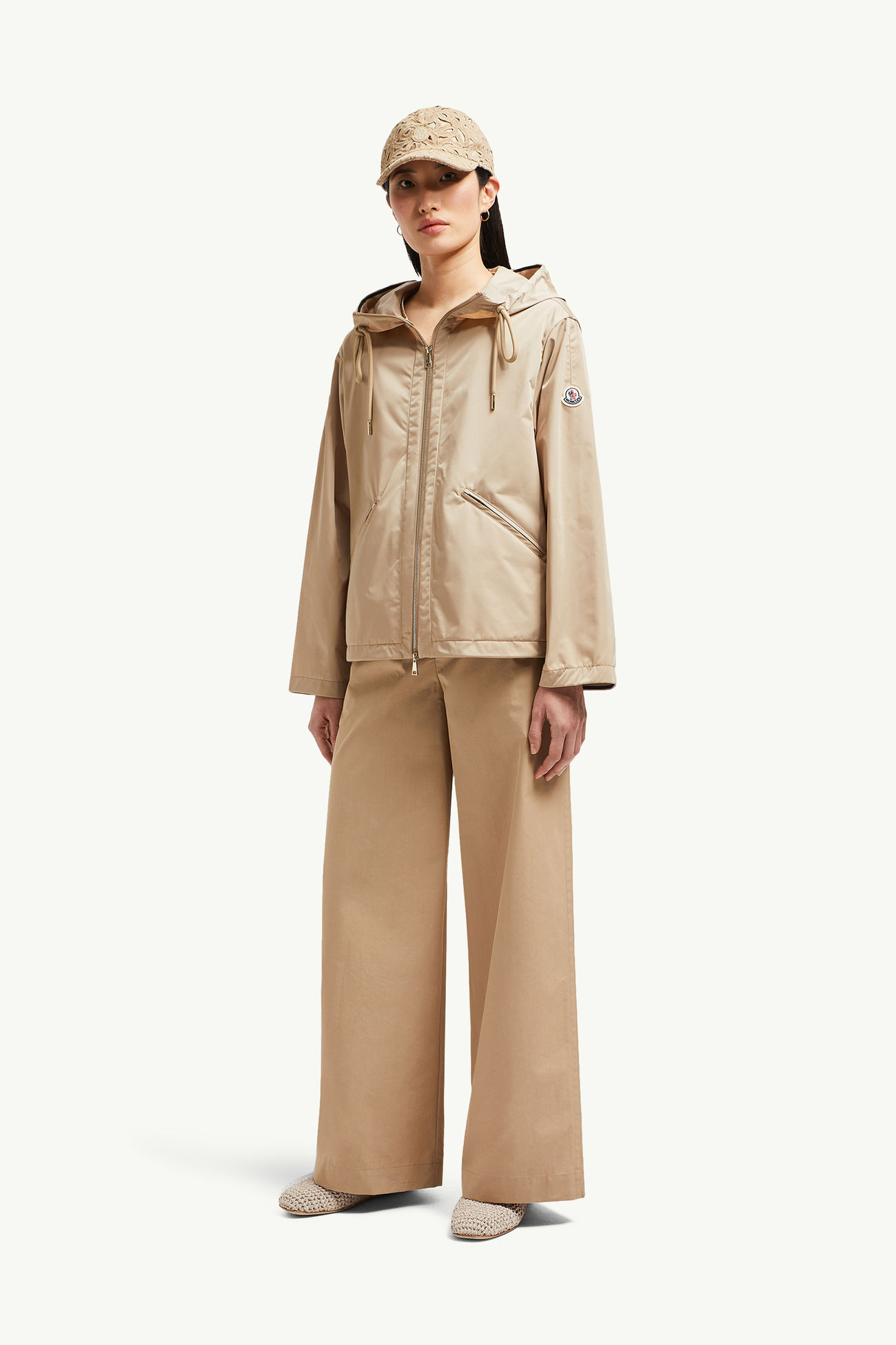 Cassiopea 후드 재킷 여성 베이지 Moncler 0