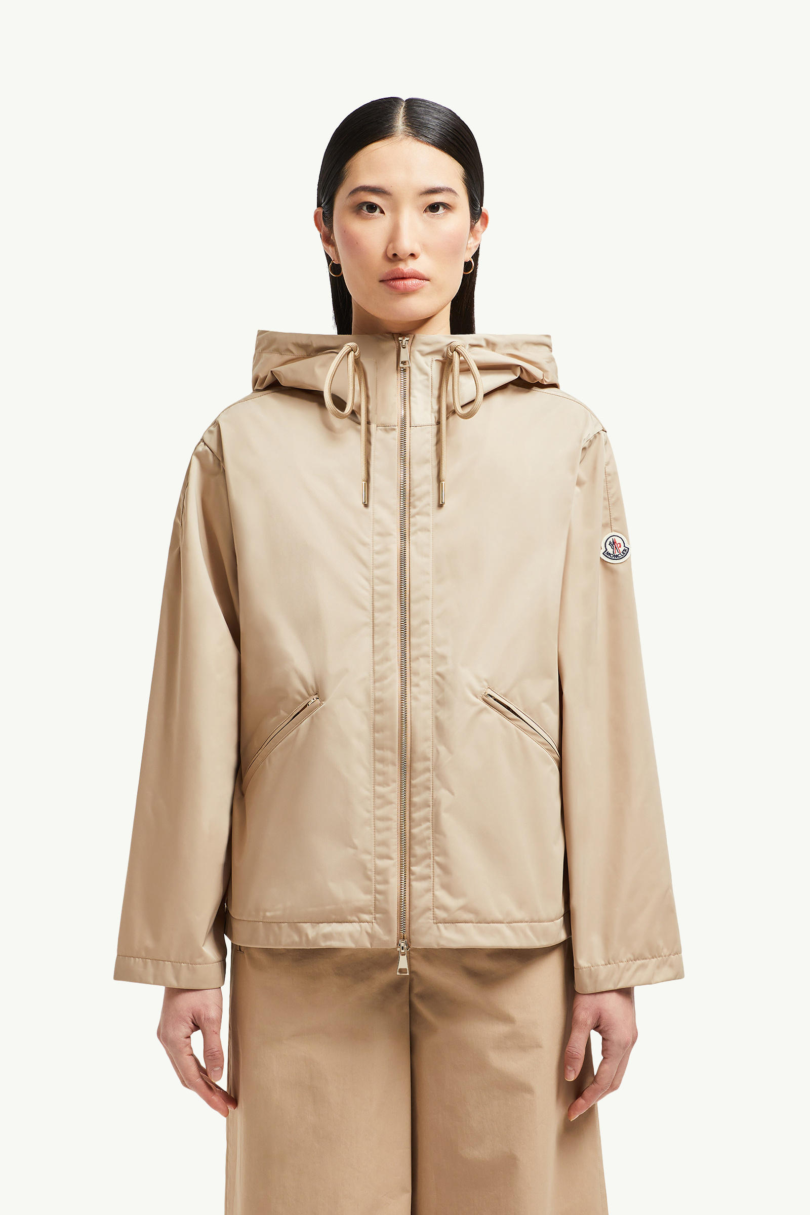 Cassiopea Hooded Jacket Women Beige Moncler 3